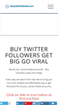 Mobile Screenshot of ebuytwitterfollowers.com