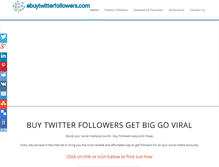 Tablet Screenshot of ebuytwitterfollowers.com